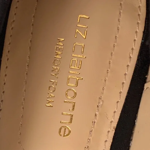 NWT Flats Size 7w Black Liz Claiborne - Picture 10 of 14